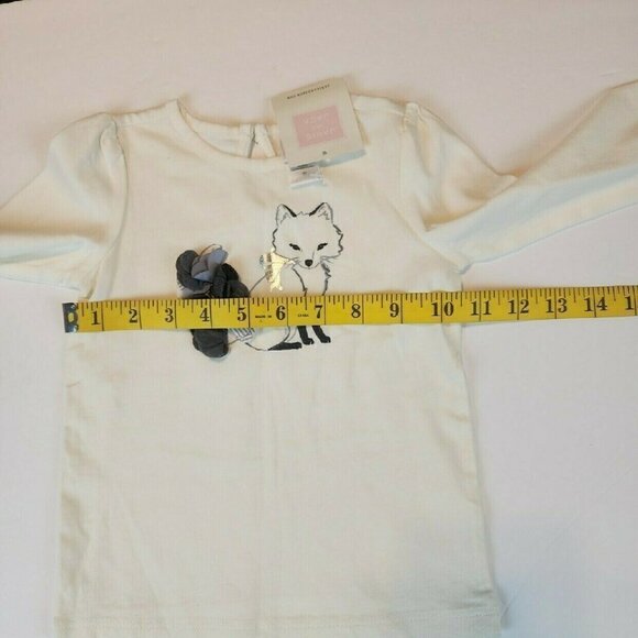 Janie And Jack 2T toddler girl Fox Shirt long sleeve new - Picture 9 of 10